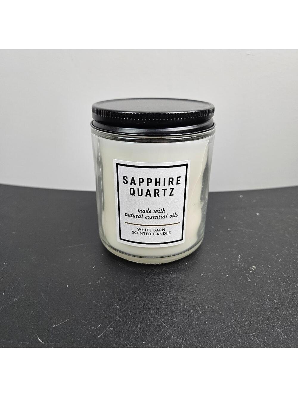 White Barn Bath and Body Works Sapphire Quartz Single Wick Candle
